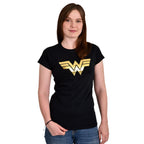 Produktbild Wonder Woman - Logo T-Shirt Damen schwarz