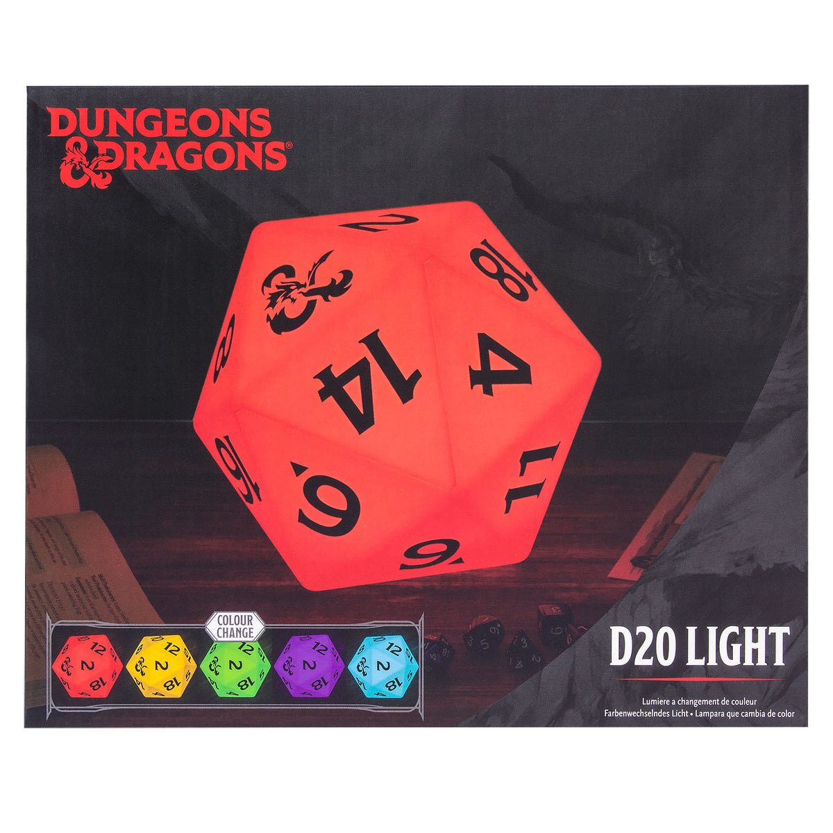 Produktbild Dungeons & Dragons - D20 Würfel Tischlampe