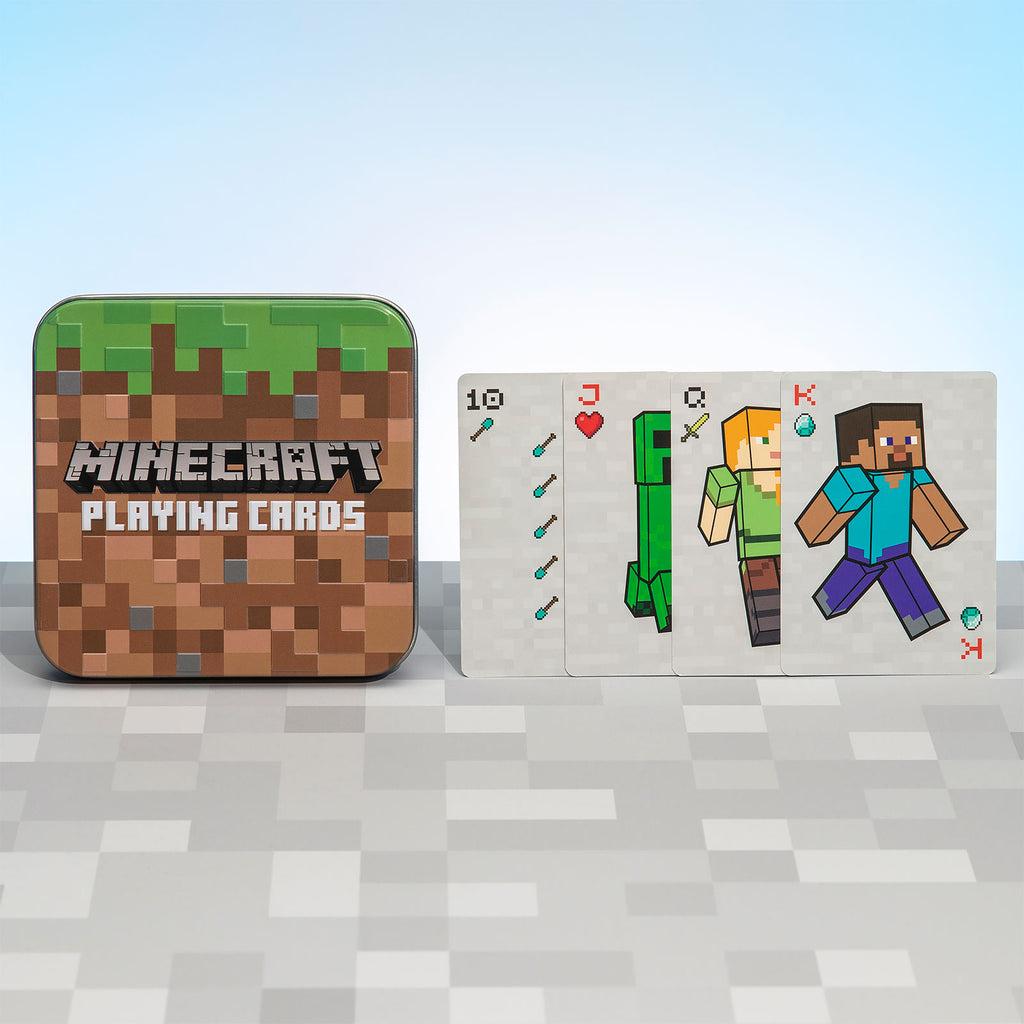 Produktbild Minecraft Spielkarten in Metallbox