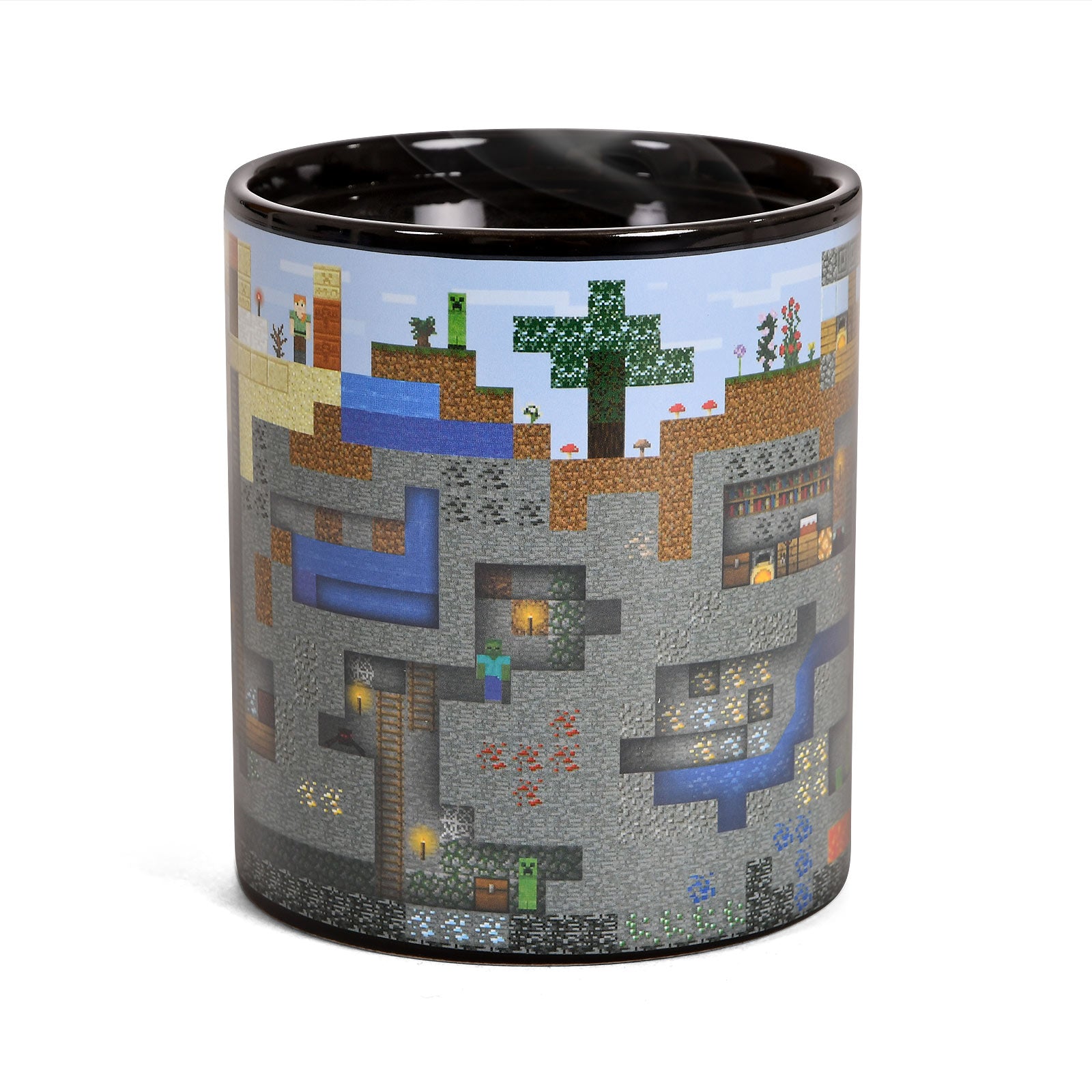 Produktbild Minecraft - Pixel World Thermoeffekt Tasse