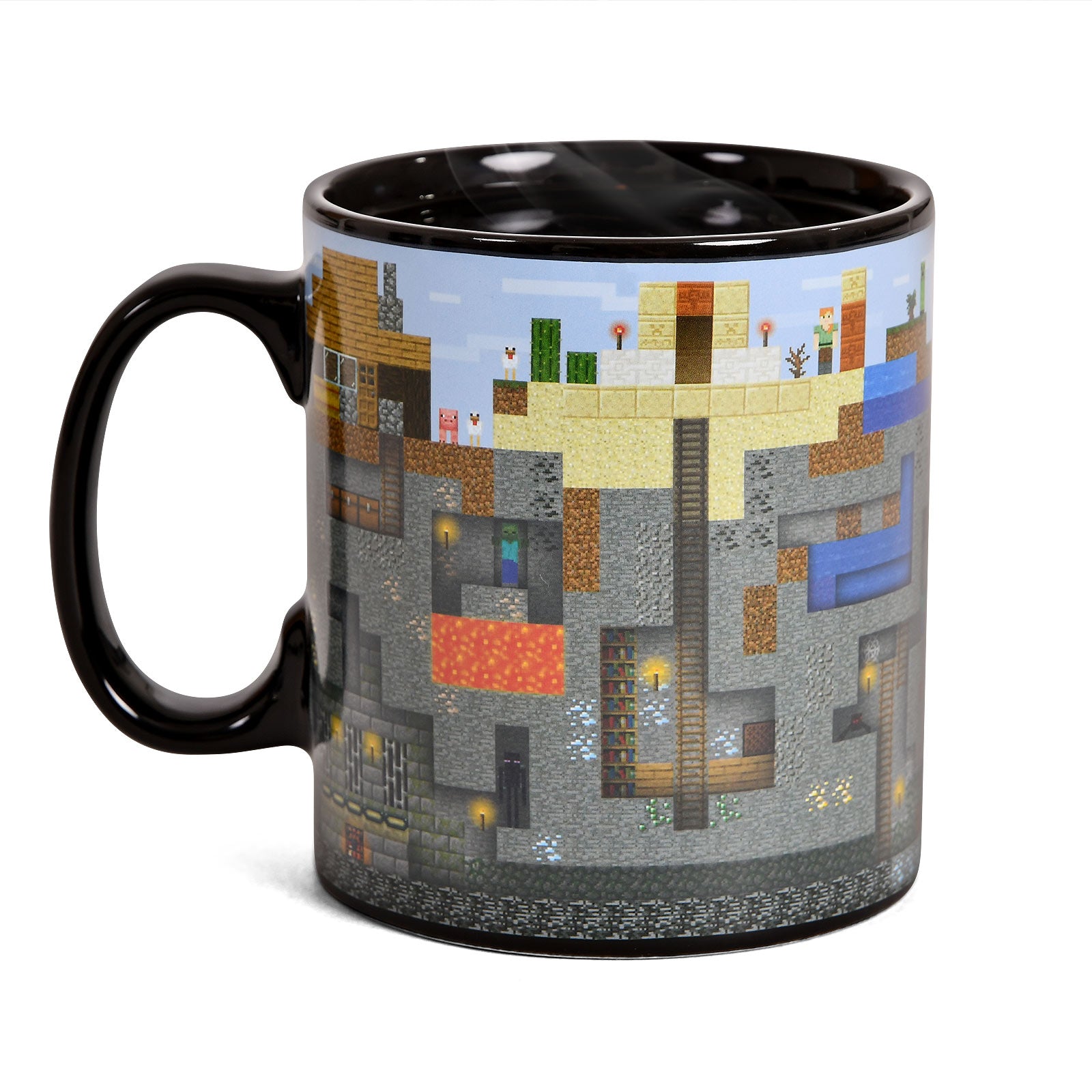 Produktbild Minecraft - Pixel World Thermoeffekt Tasse