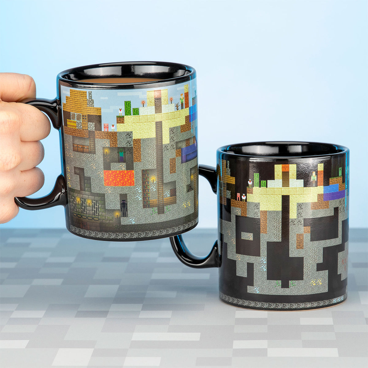 Produktbild Minecraft - Pixel World Thermoeffekt Tasse