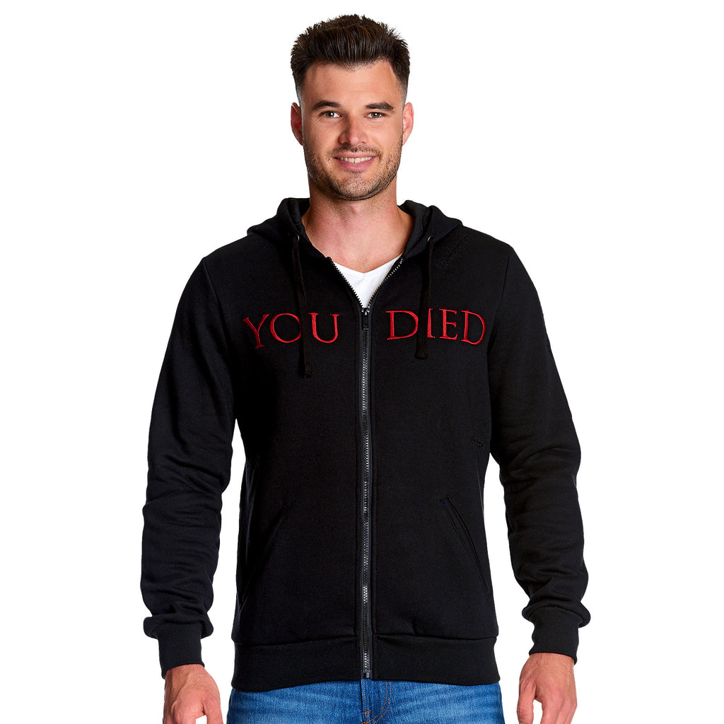 Produktbild Dark Souls - You Died Destroyed Kapuzenjacke schwarz