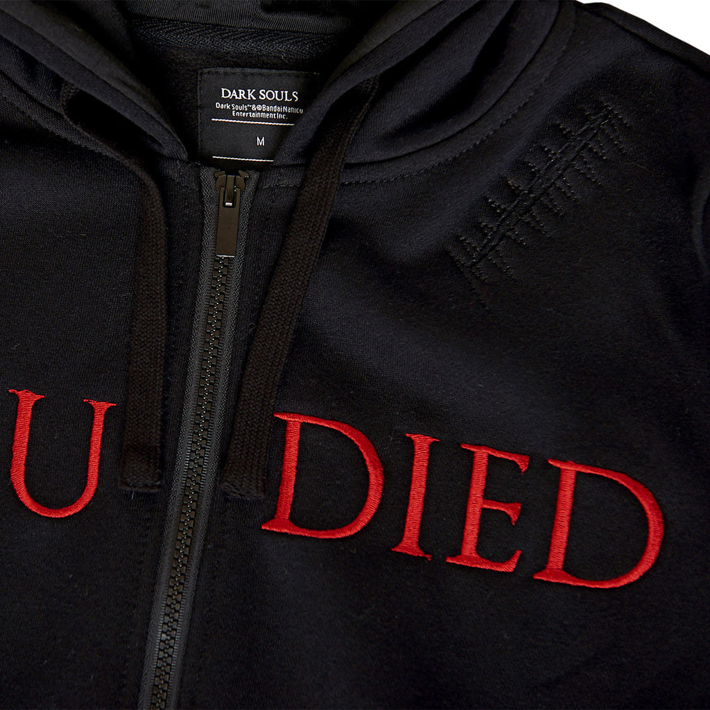Produktbild Dark Souls - You Died Destroyed Kapuzenjacke schwarz