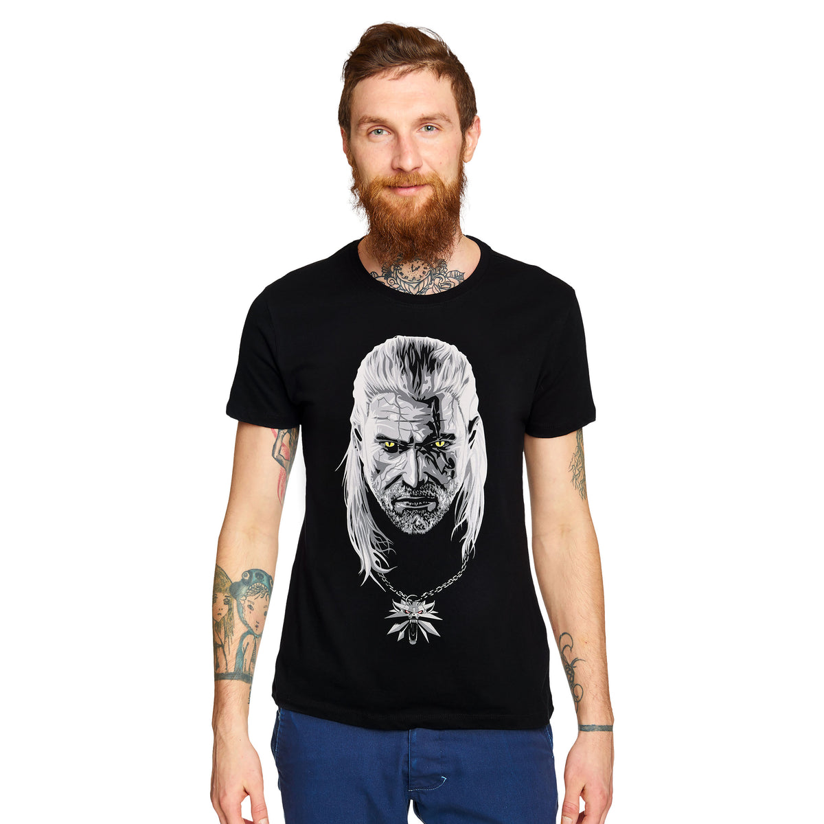 Produktbild Witcher - Poisoned Geralt Glow in the Dark T-Shirt schwarz