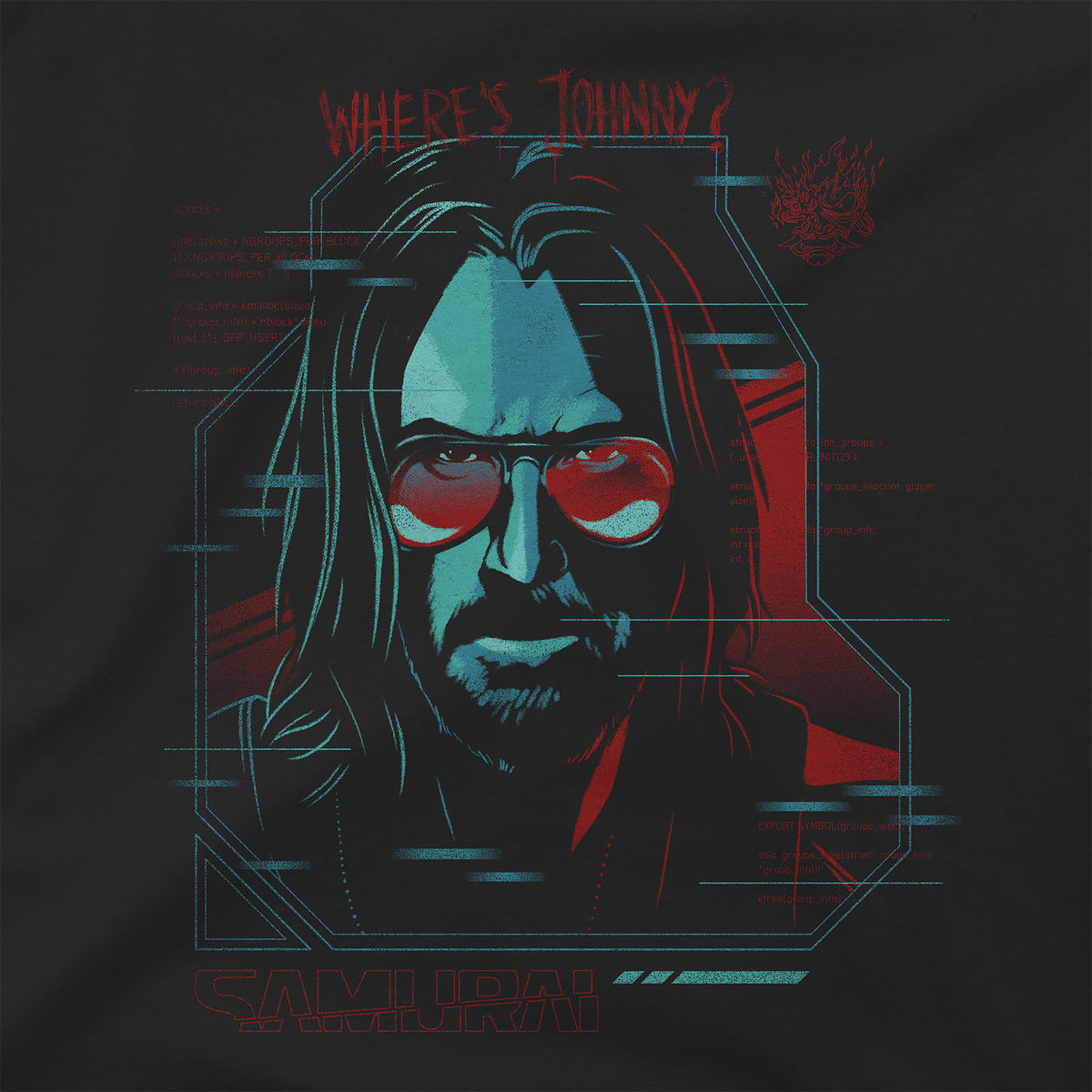 Produktbild Cyberpunk 2077 - Digital Ghost T-Shirt schwarz