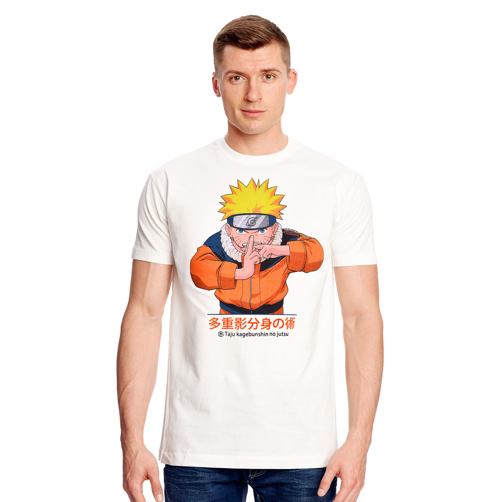 Produktbild Naruto Uzumaki Kage Bunshin no Jutsu T-Shirt weiß