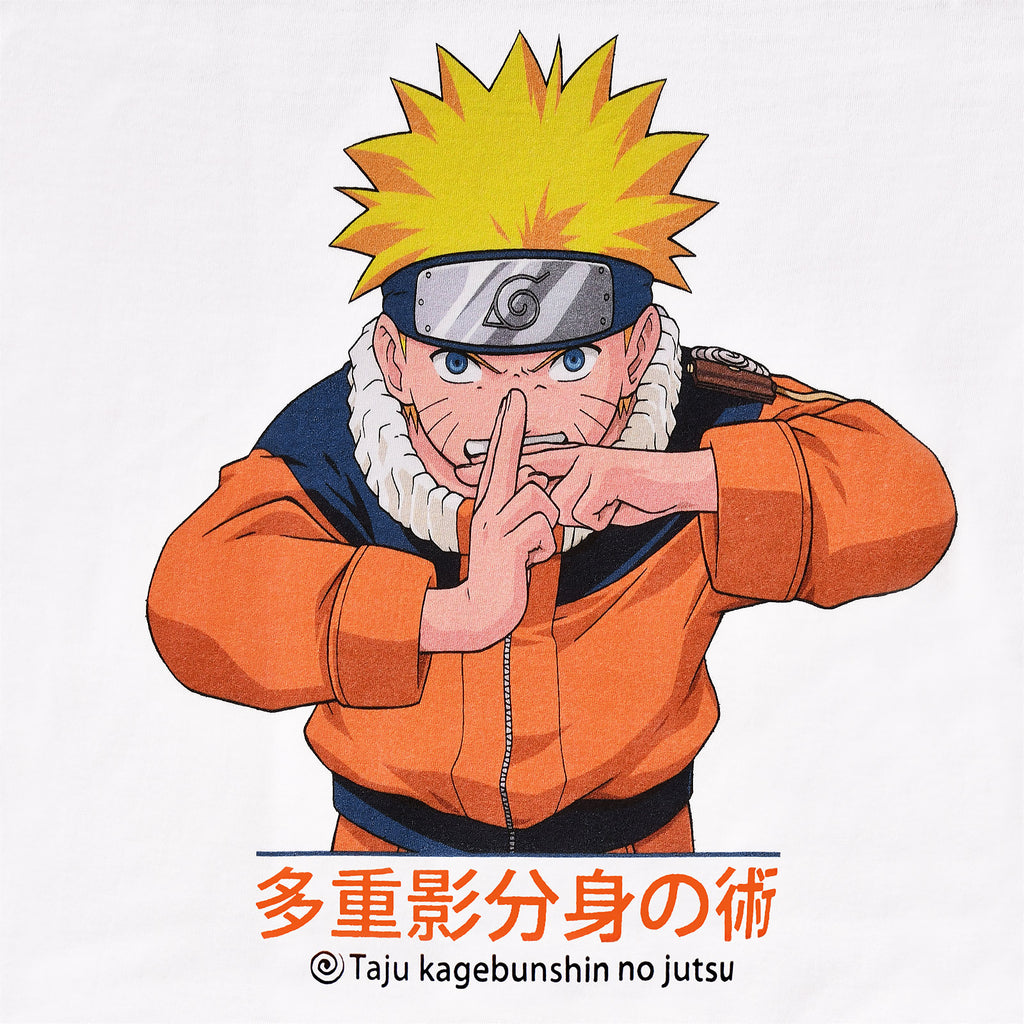 Produktbild Naruto Uzumaki Kage Bunshin no Jutsu T-Shirt weiß