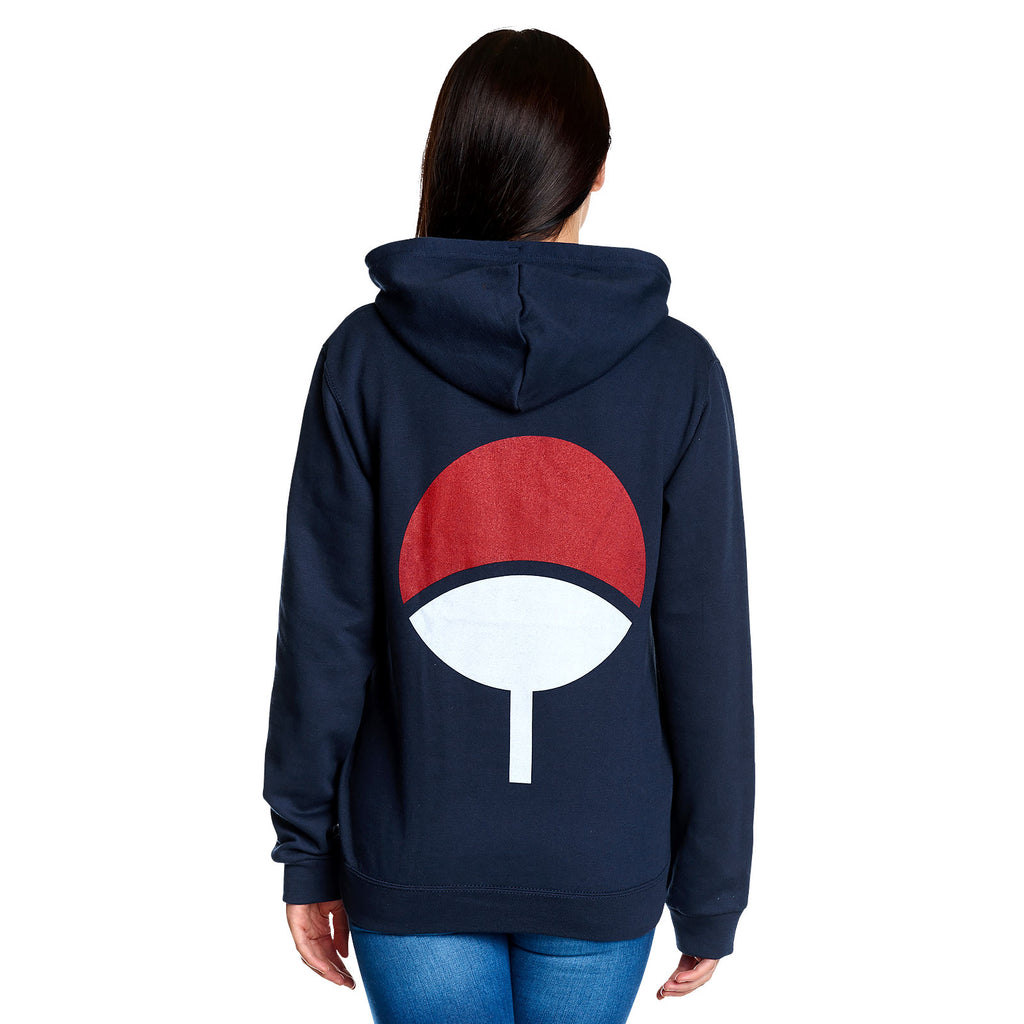 Produktbild Naruto - Uchiha Wappen Hoodie blau