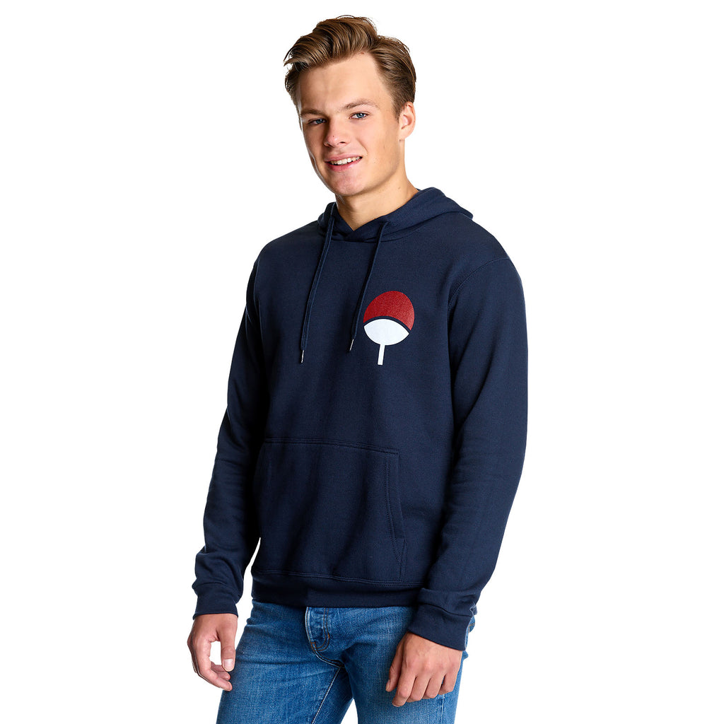 Produktbild Naruto - Uchiha Wappen Hoodie blau
