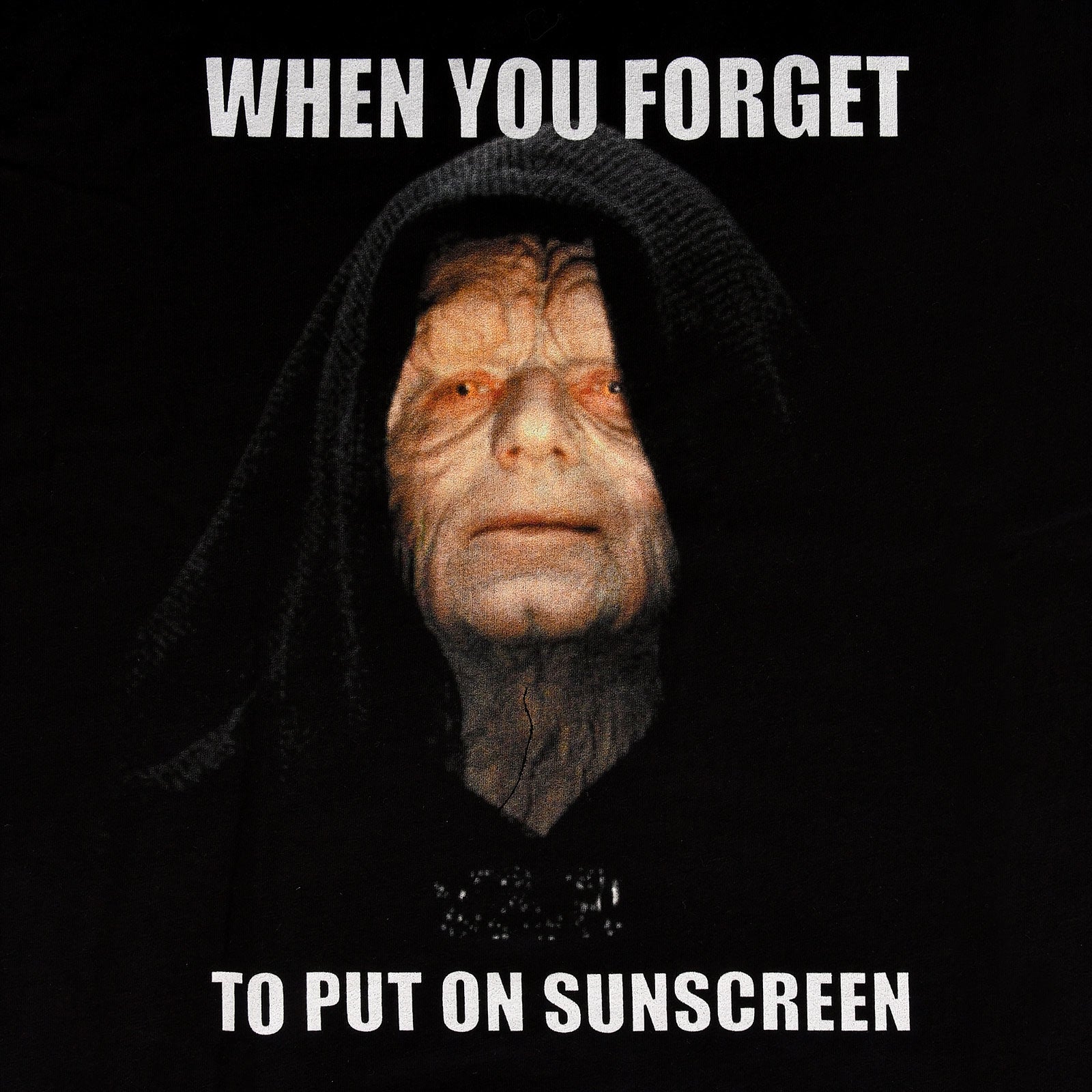 Produktbild Star Wars - Palpatine Sunscreen T-Shirt schwarz