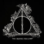 Produktbild Harry Potter - Floral Deathly Hallows T-Shirt Damen schwarz