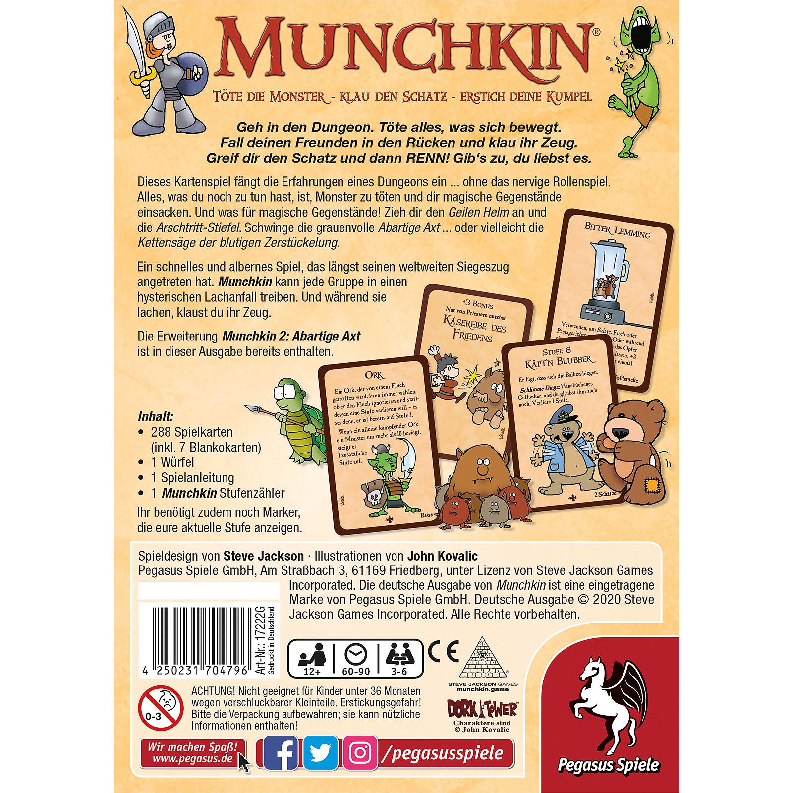 Produktbild Munchkin - Grundspiel mit Erweiterung