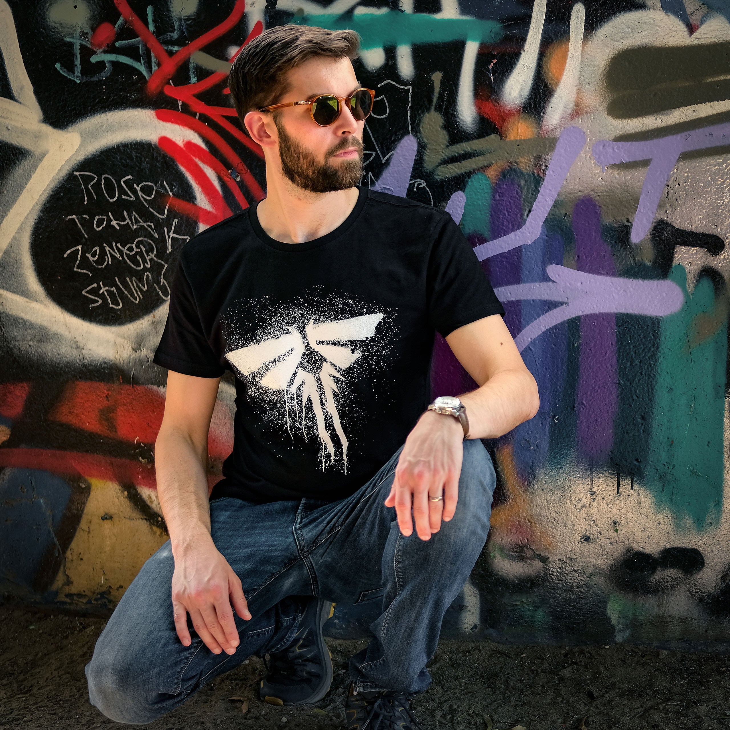 Produktbild The Last of Us - Fireflies Logo T-Shirt schwarz