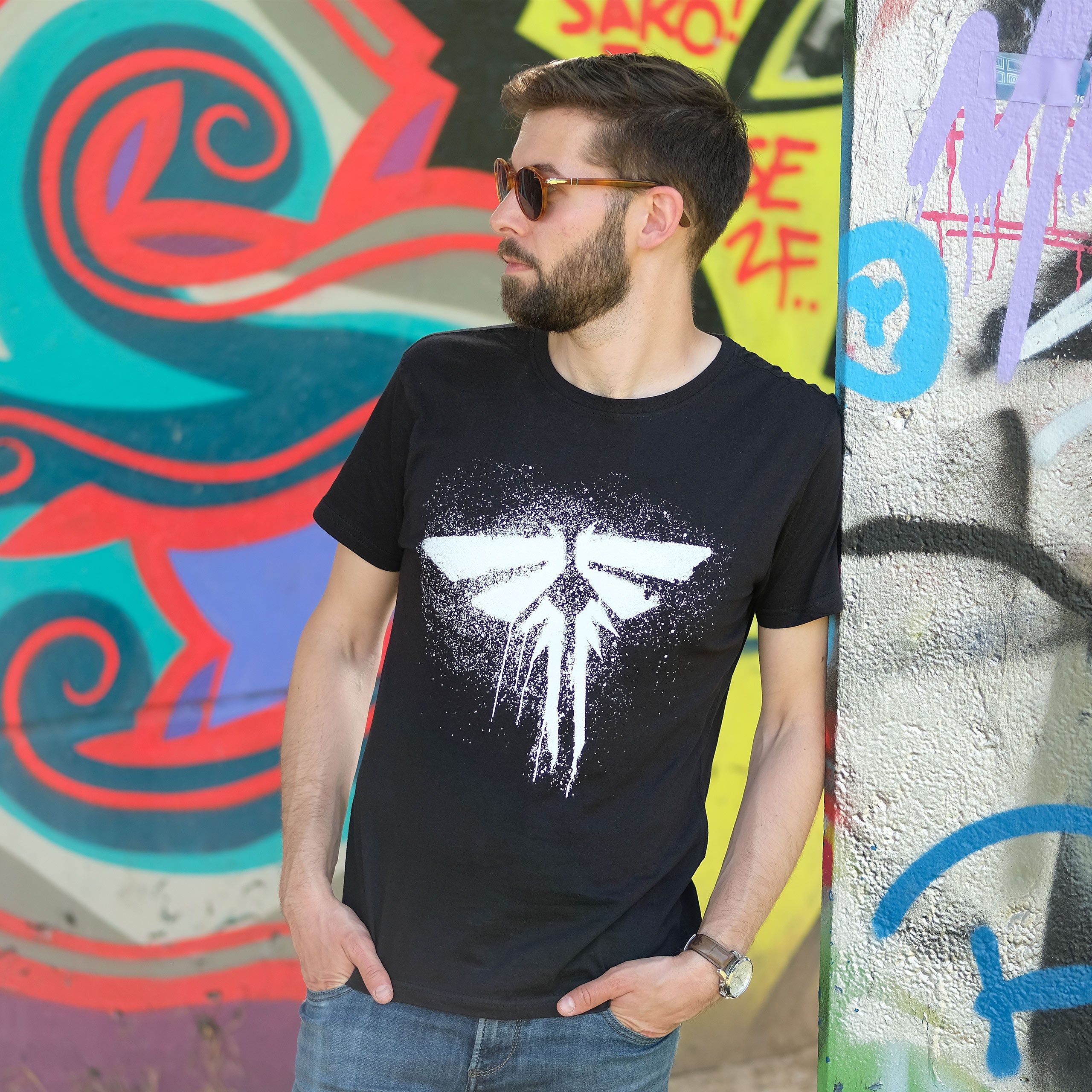 Produktbild The Last of Us - Fireflies Logo T-Shirt schwarz