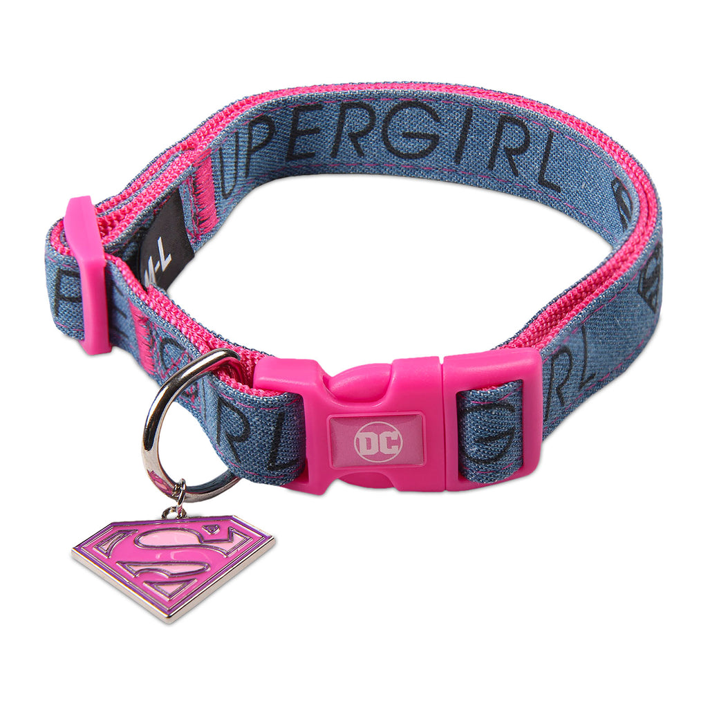 Produktbild Supergirl Klick-Halsband für Hunde rosa-blau