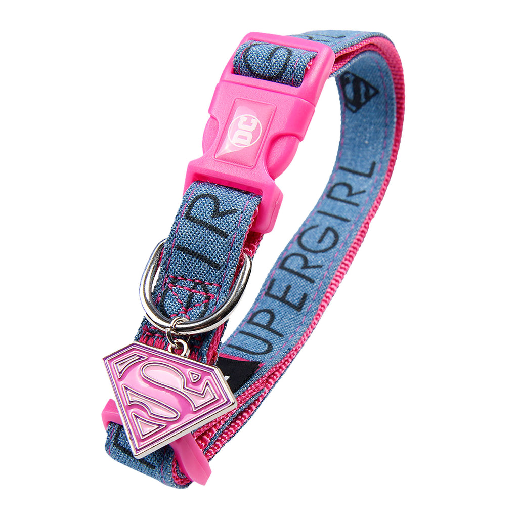 Produktbild Supergirl Klick-Halsband für Hunde rosa-blau