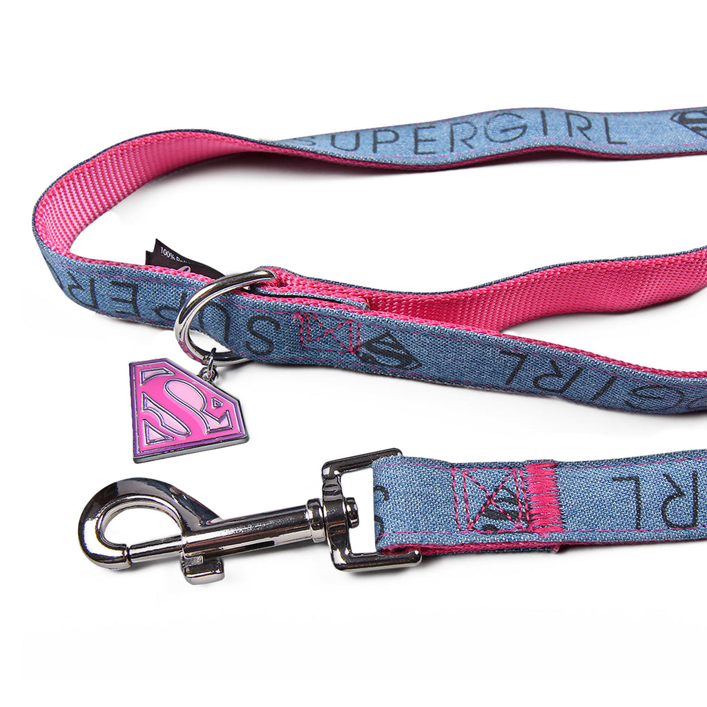 Produktbild Supergirl Hundeleine rosa-blau
