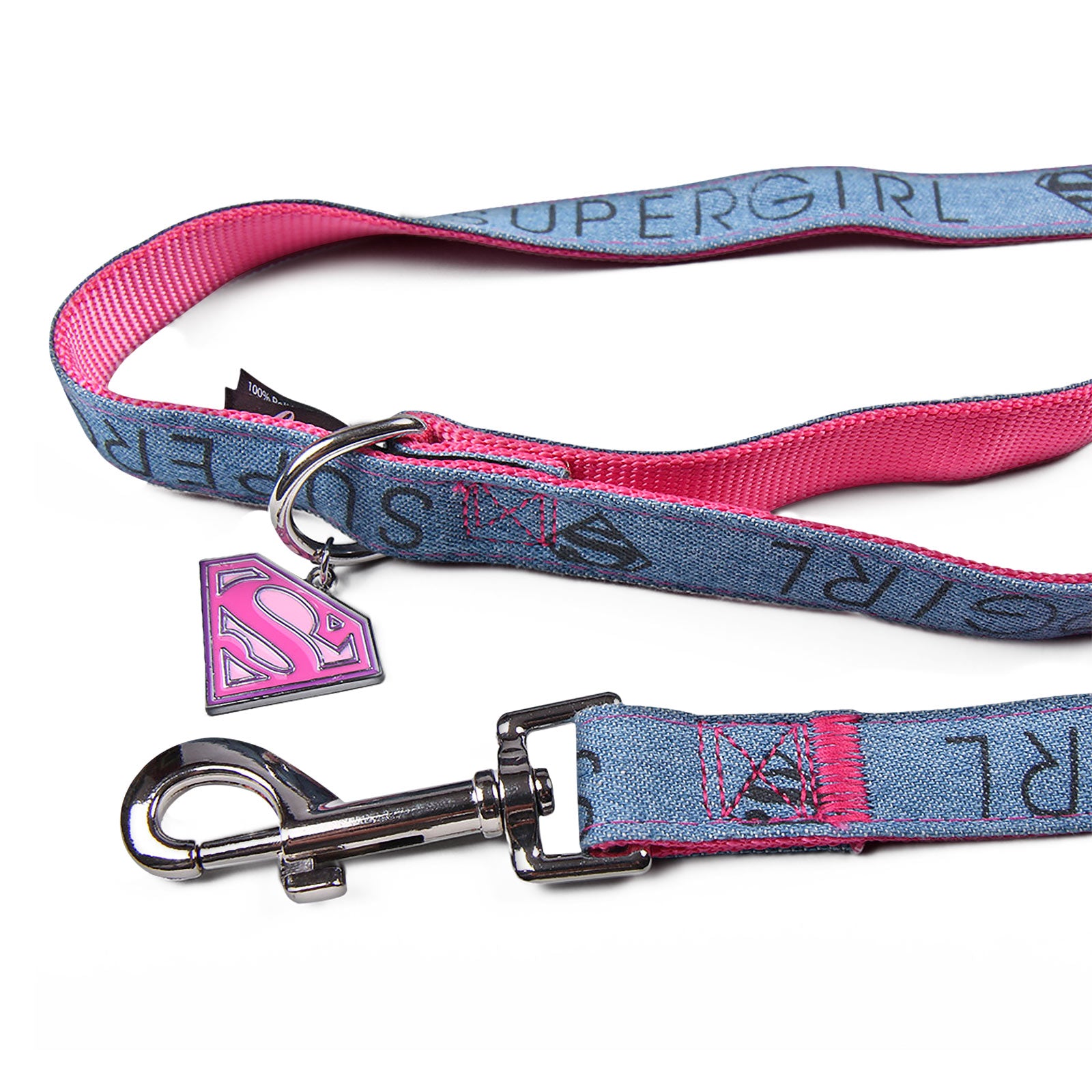 Produktbild Supergirl Hundeleine rosa-blau
