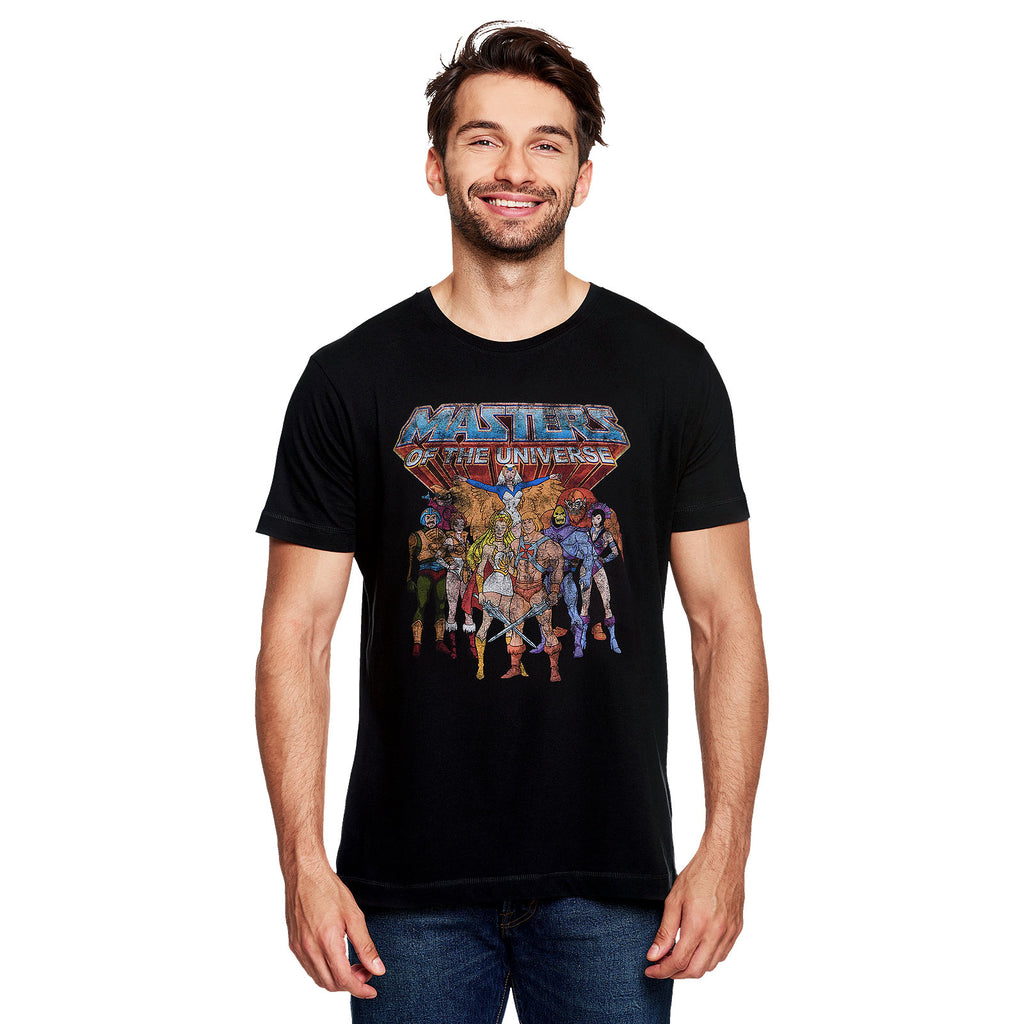 Produktbild Masters of the Universe - Characters Distressed T-Shirt schwarz