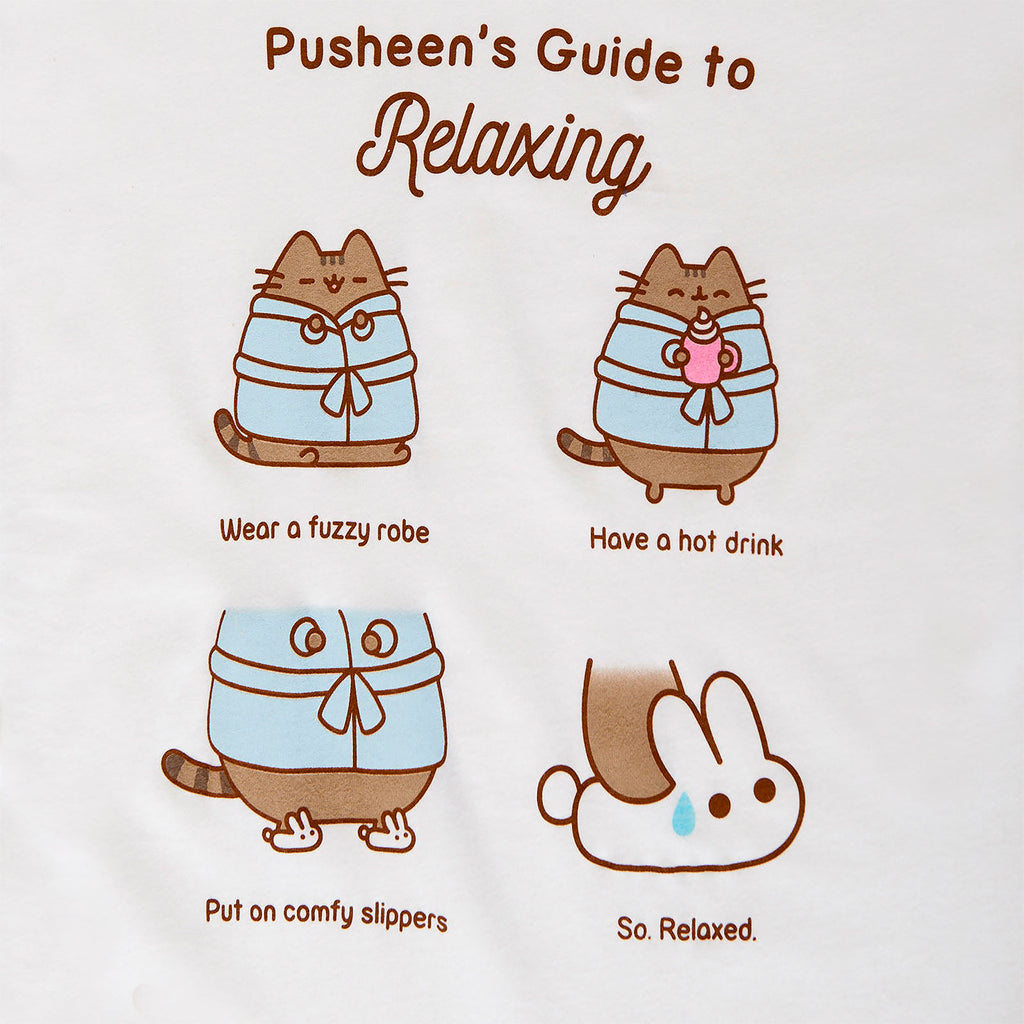 Produktbild Pusheen - Guide to Relaxing Longshirt Damen weiß