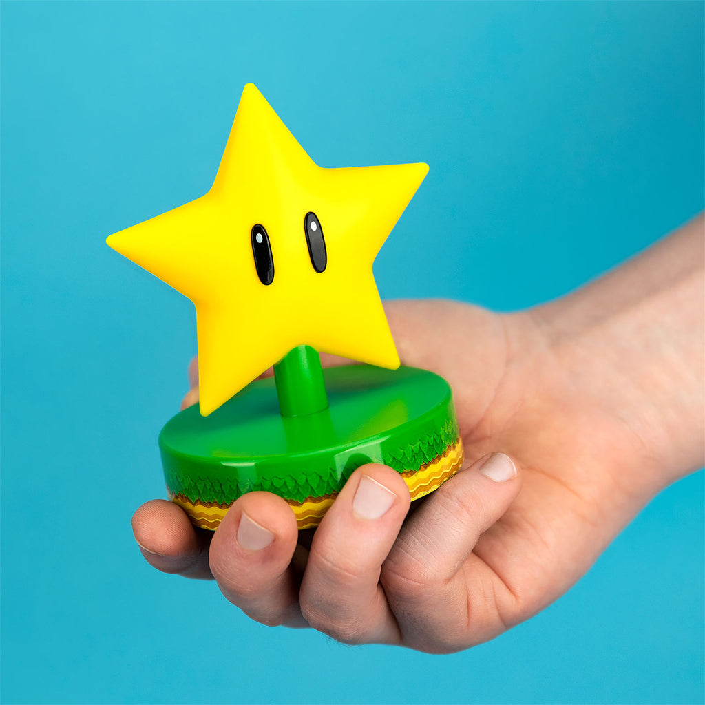 Produktbild Super Mario - Super-Stern Icons 3D Tischlampe
