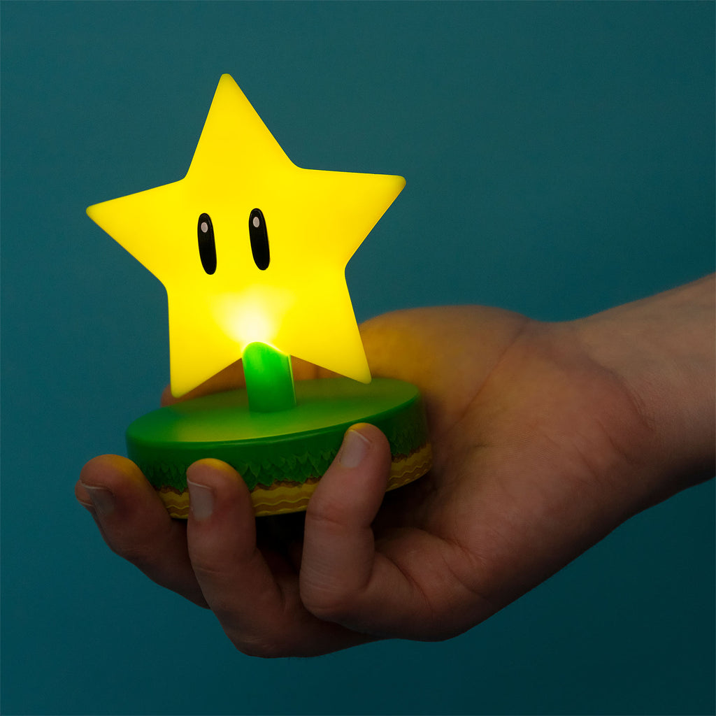 Produktbild Super Mario - Super-Stern Icons 3D Tischlampe