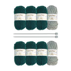 Produktbild Harry Potter - Slytherin Handschuhe & Strümpfe Strick-Set