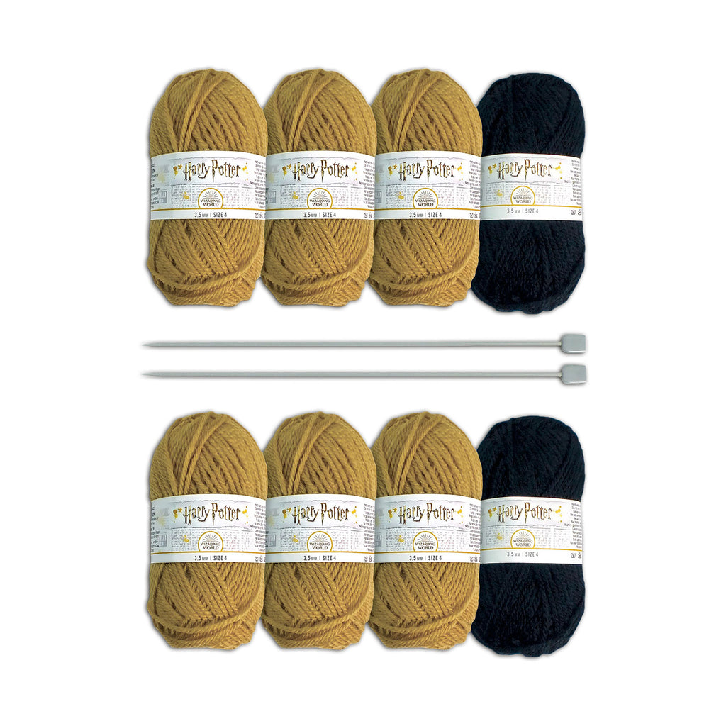 Produktbild Harry Potter - Hufflepuff Handschuhe & Strümpfe Strick-Set