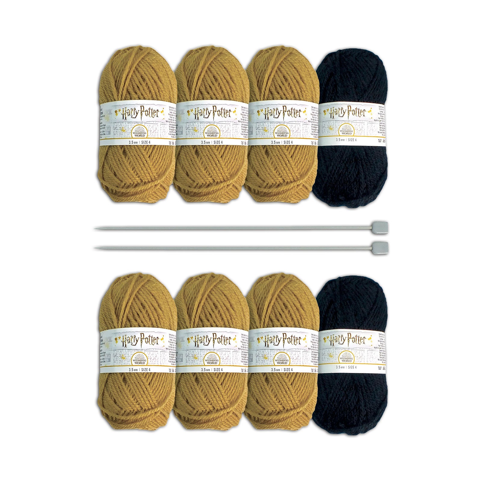 Produktbild Harry Potter - Hufflepuff Handschuhe & Strümpfe Strick-Set