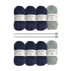 Produktbild Harry Potter - Ravenclaw Handschuhe & Strümpfe Strick-Set