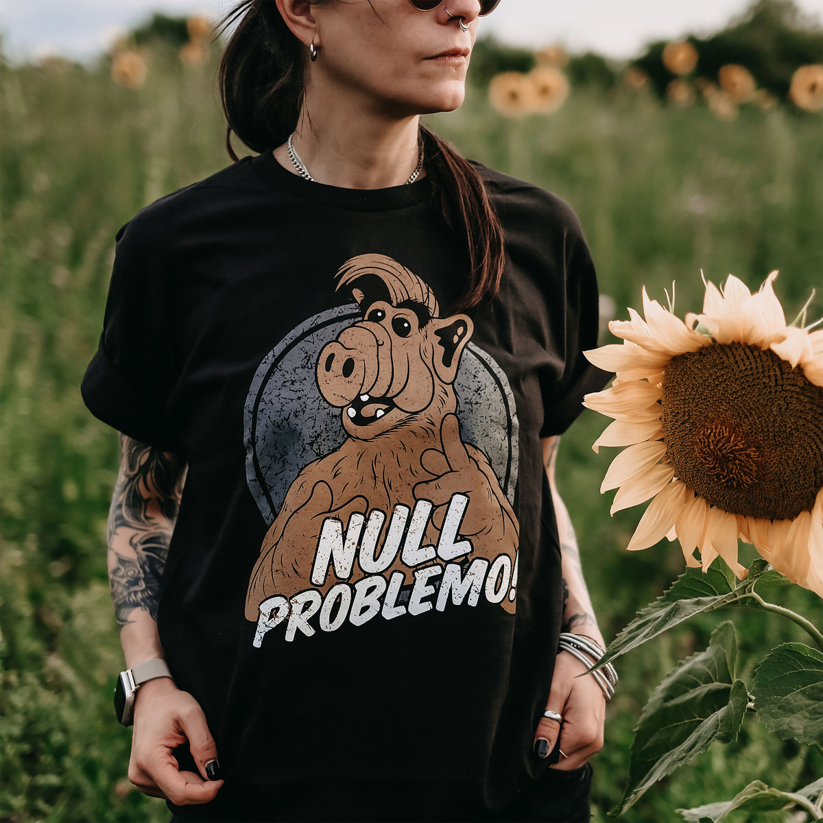 Produktbild Null Problemo! T-Shirt für Alf Fans schwarz