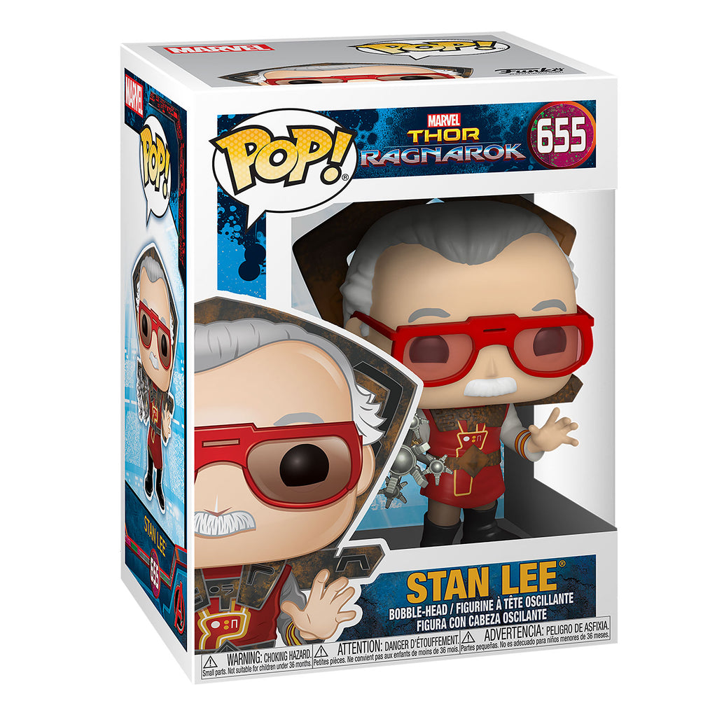 Produktbild Thor - Stan Lee in Ragnarok Outfit Funko Pop Wackelkopf-Figur