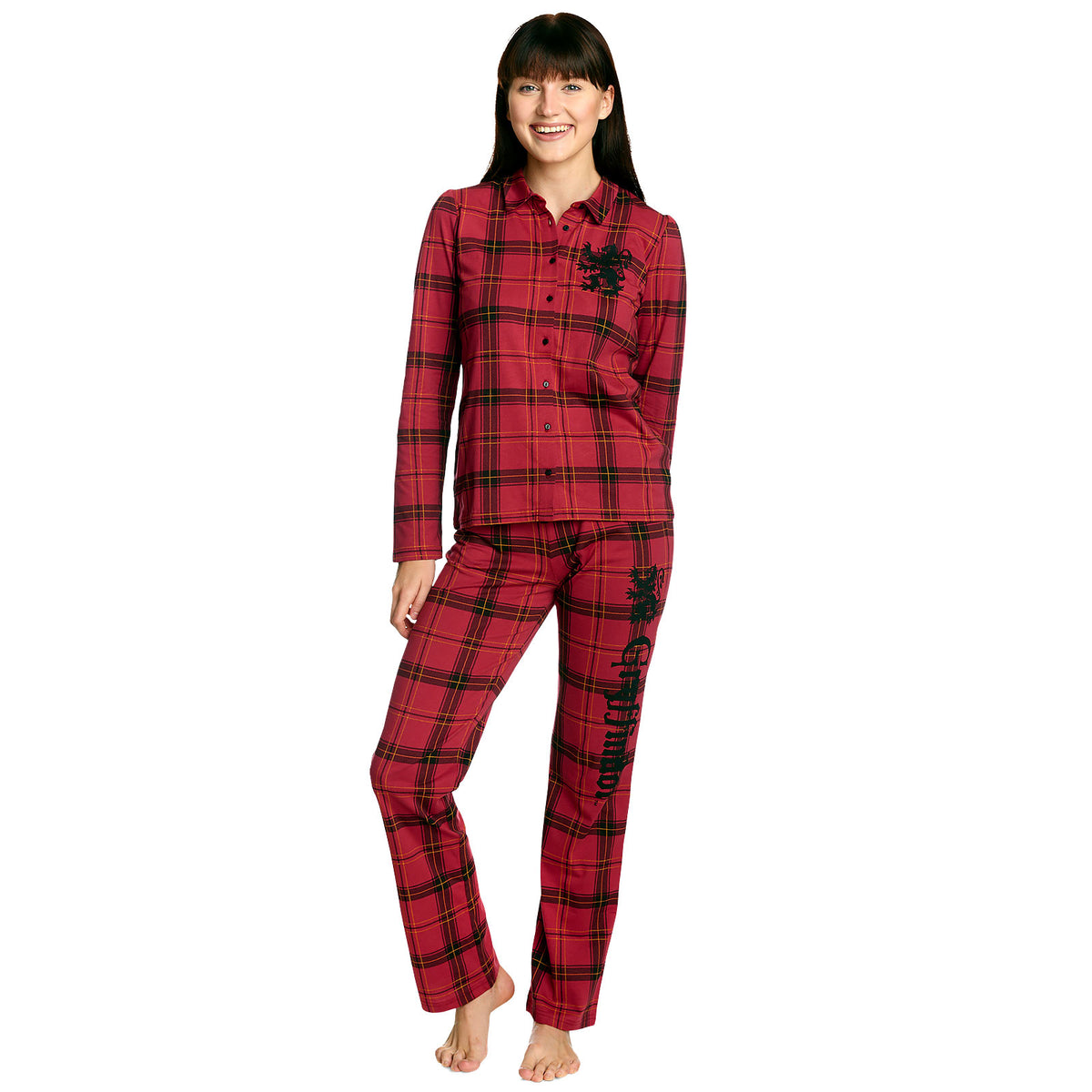 Produktbild Harry Potter - Gryffindor Karo Pyjama Damen rot