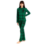 Produktbild Harry Potter - Slytherin Karo Pyjama Damen grün