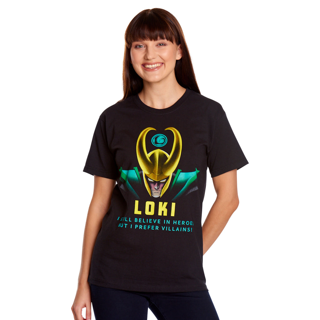 Produktbild Loki - I Prefer Villains T-Shirt schwarz