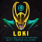 Produktbild Loki - I Prefer Villains T-Shirt schwarz