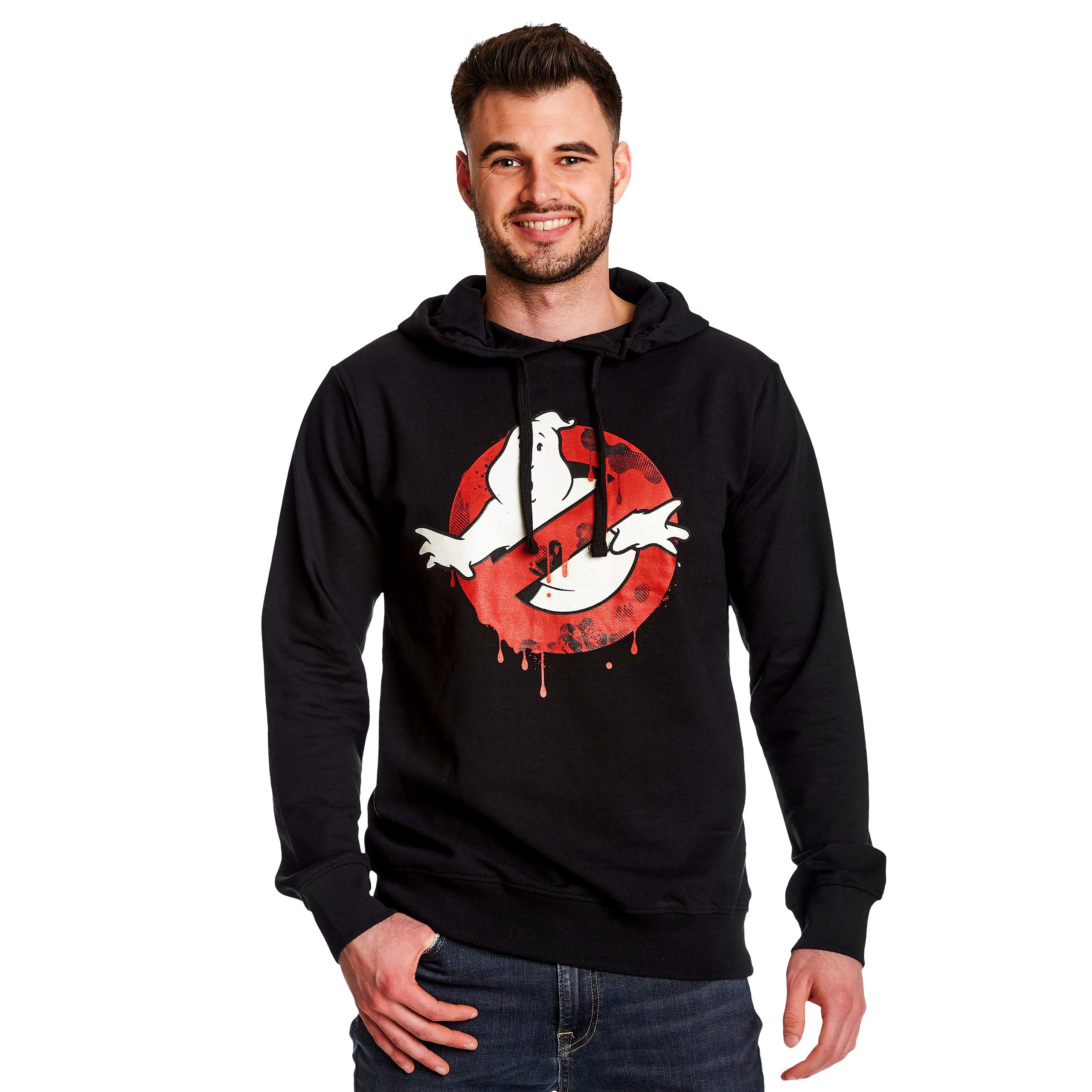 Produktbild Ghostbusters - Glow in the Dark Logo Hoodie schwarz