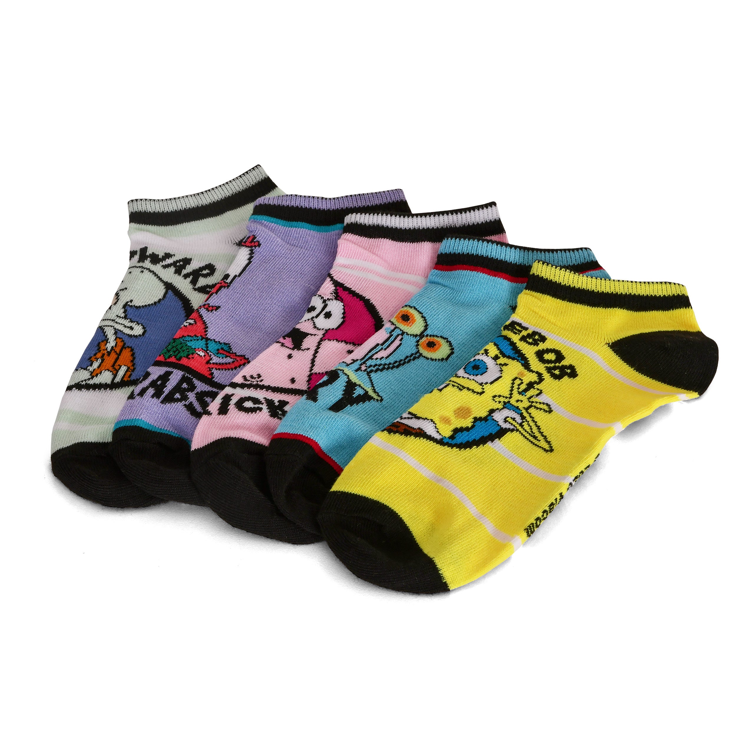 Produktbild SpongeBob - Characters Sneaker Socken 5er Set