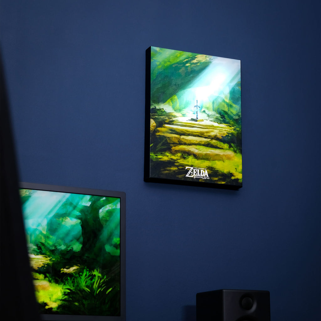 Produktbild Zelda - Masterschwert Wandbild mit Licht
