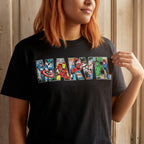 Produktbild Marvel - Comic Strip Logo T-Shirt schwarz