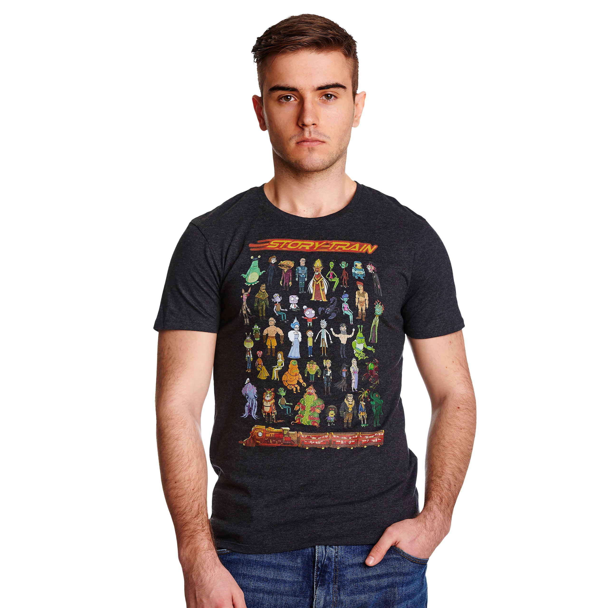 Product image Rick and Morty - Story Train T-Shirt grey