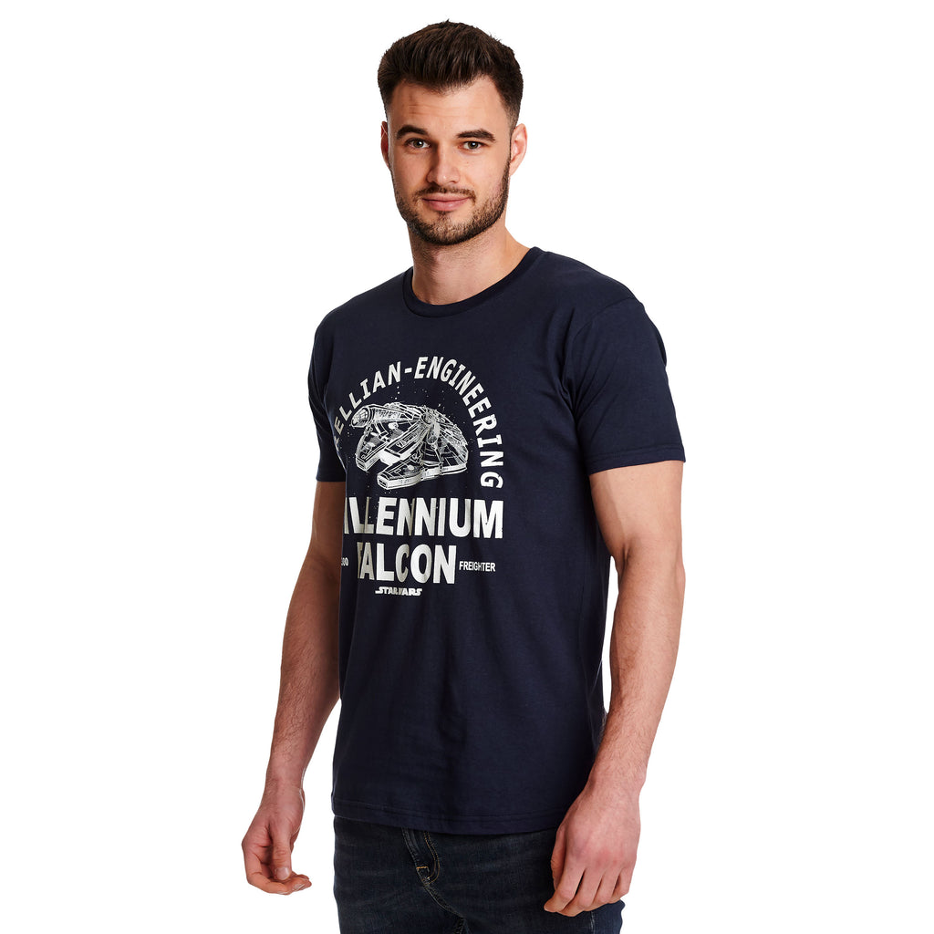 Produktbild Star Wars - Millennium Falcon Corellian Engineering T-Shirt blau