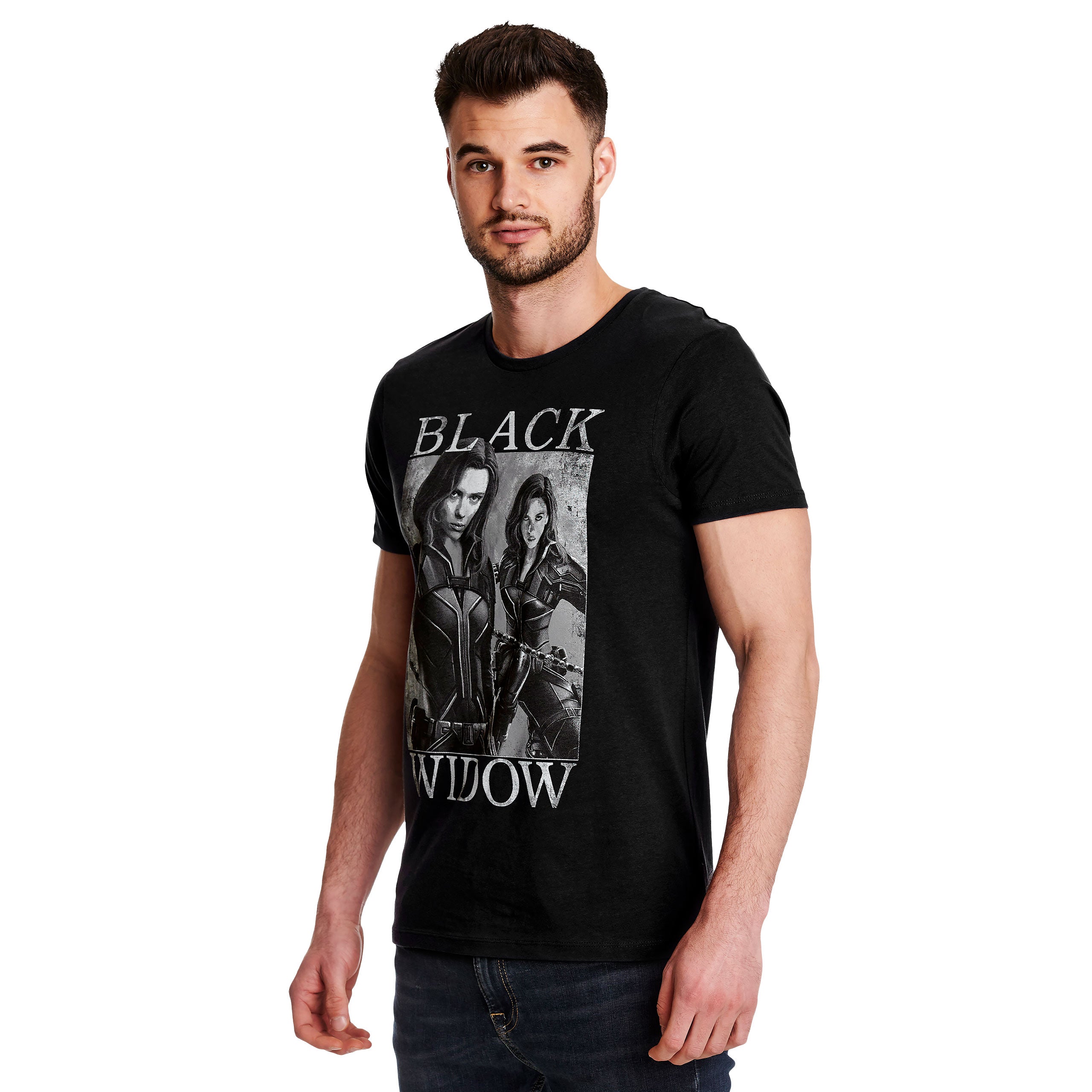 Produktbild Black Widow - Poster T-Shirt grau