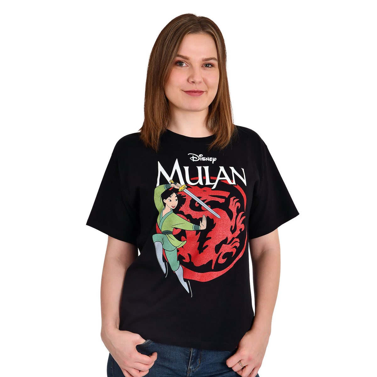 Produktbild Mulan - Logo T-Shirt Damen schwarz