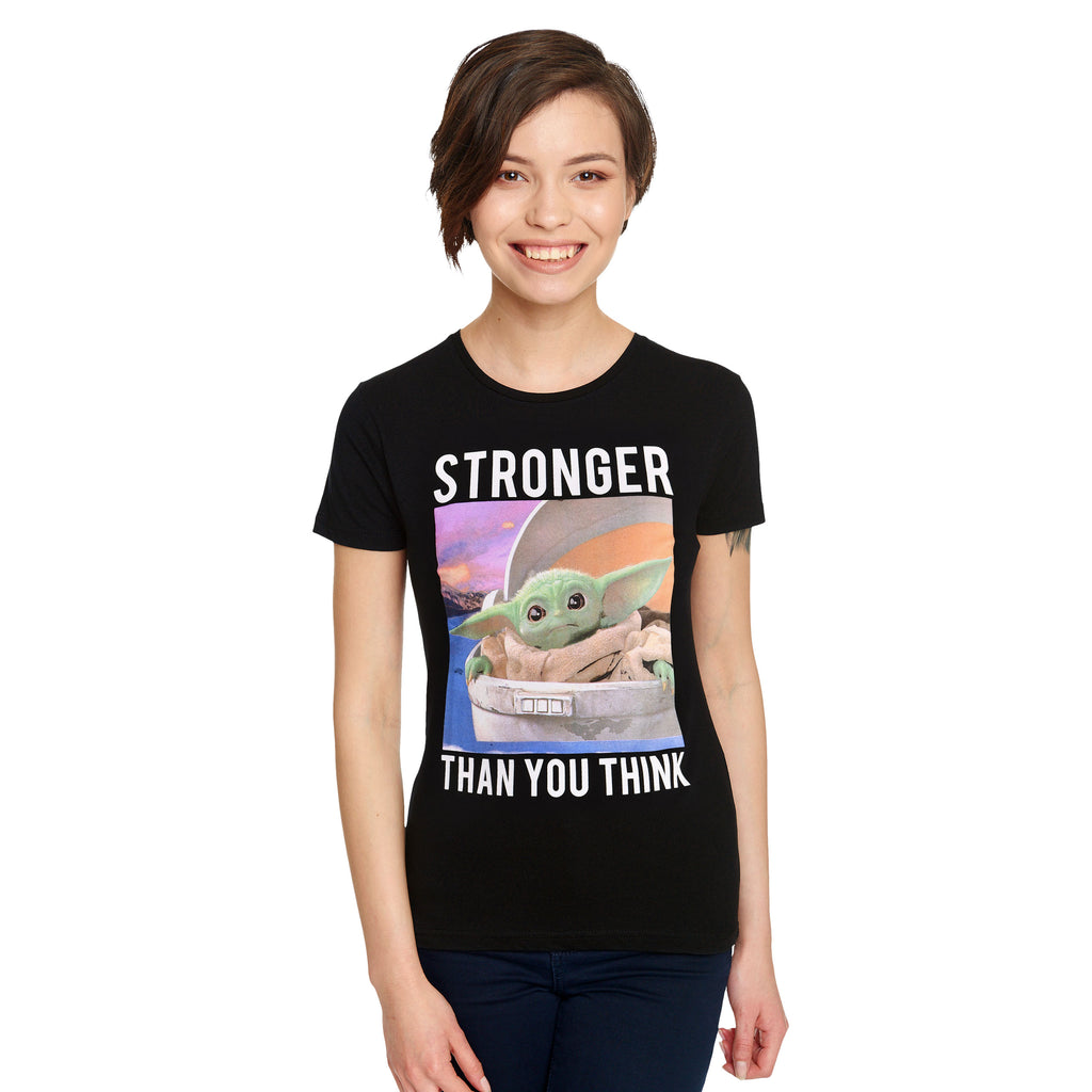 Produktbild Grogu Stronger Than You Think T-Shirt Damen - Star Wars The Mandalorian
