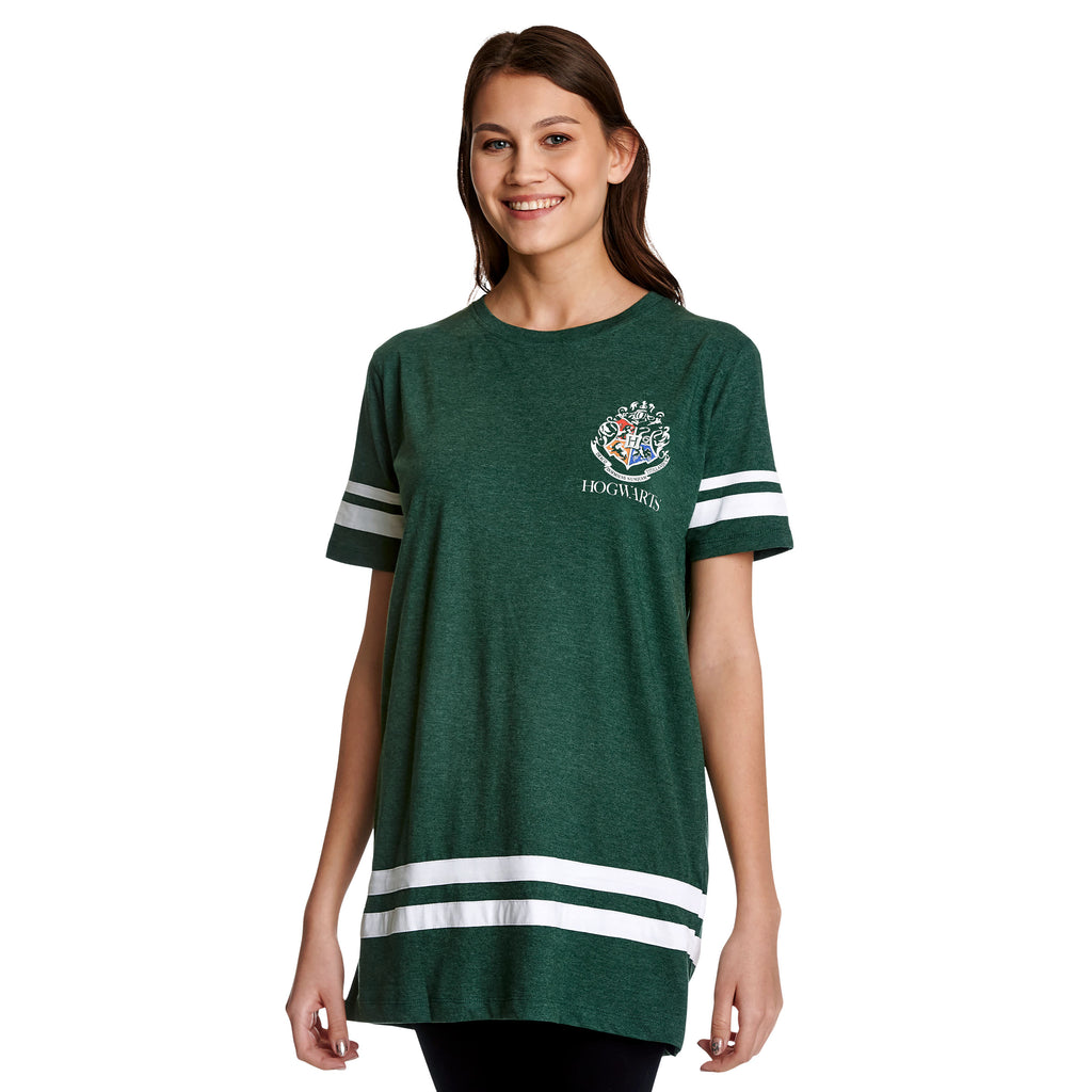 Produktbild Slytherin Sucher Malfoy Oversize T-Shirt Damen grün - Harry Potter