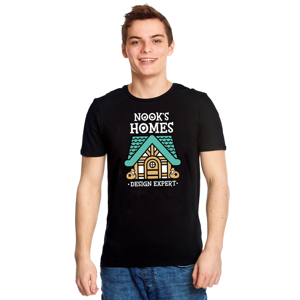 Produktbild Nook's Homes T-Shirt für Animal Crossing Fans schwarz