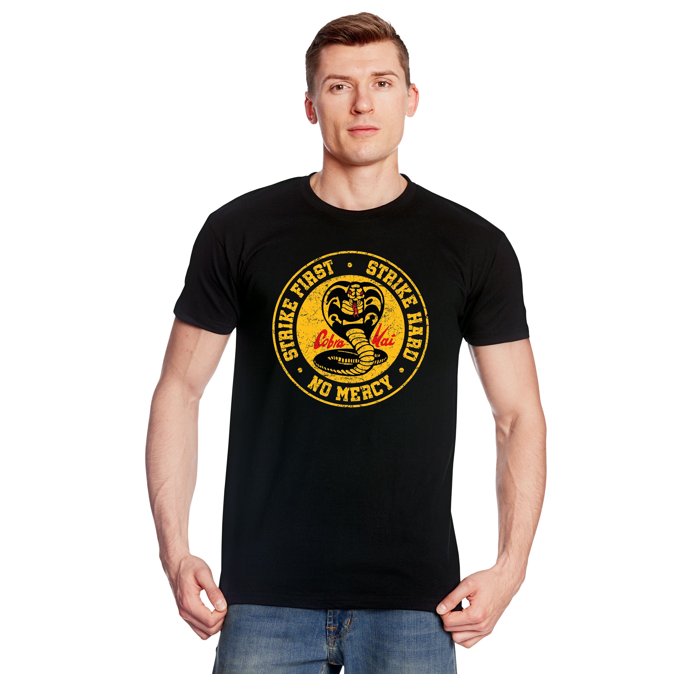 Produktbild Cobra Kai Logo T-Shirt für Karate Kid Fans schwarz
