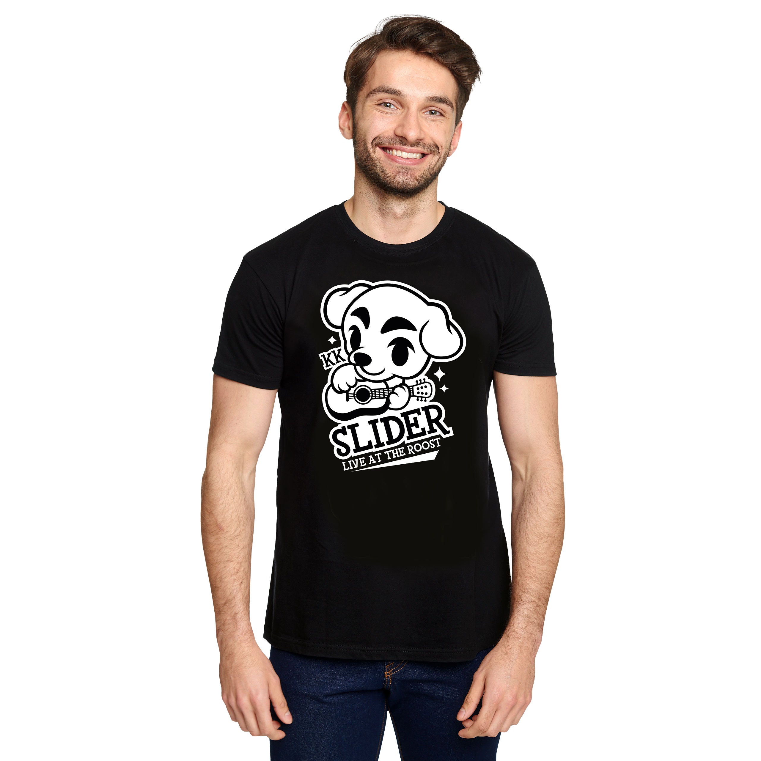Produktbild K.K. Slider T-Shirt für Animal Crossing Fans schwarz